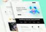 design website mockup, landing page UI, website dashboard in figma